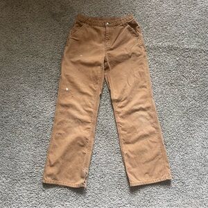Carhartt Pants Youth 16 Brown Y2K Carpenter Utility Cargo BN8311-B Adjustable